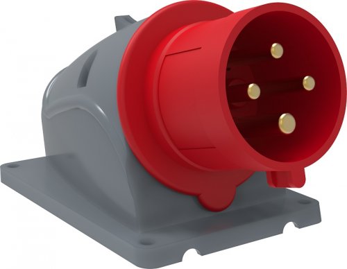 Вилка кабельная накладная IEK Magnum ССИ-524 32А 3Р+РЕ 400В IР44 красный картинка 